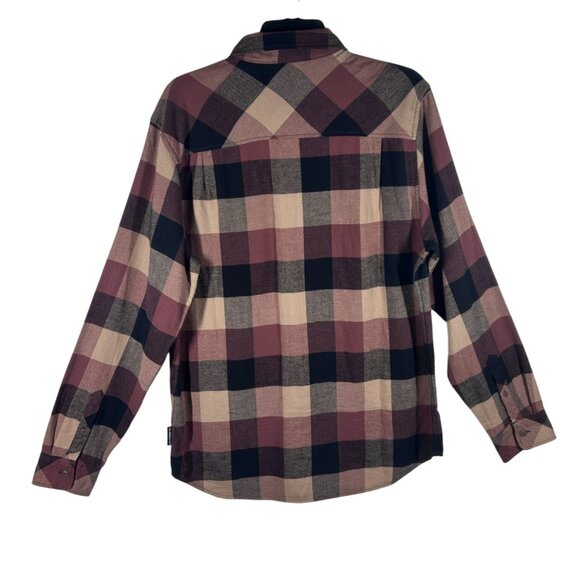 Quiksilver Plaid Flannel Button-Up Shirt Men's Small Long Sleeve NEW - Picture 2 of 8